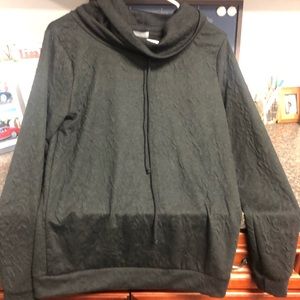 Loveapella black cowl neck sweatshirt